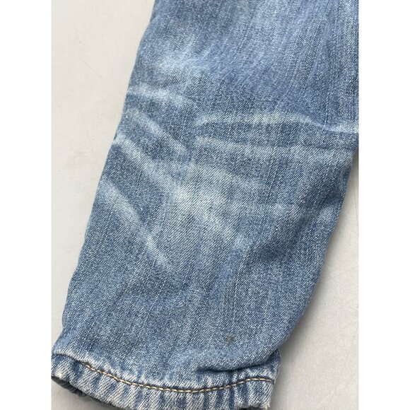 vintage baby gap layered jeans light blue wash pocket elastic size 12-18 READ - Picture 7 of 7